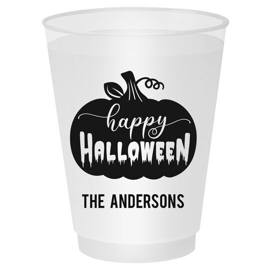 Happy Halloween Pumpkin Shatterproof Cups